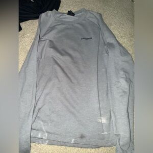 Patagonia Light Gray Long Sleeve Top